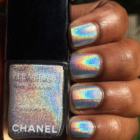 chanel holo nail polish swatch|Chanel nail lacquer.